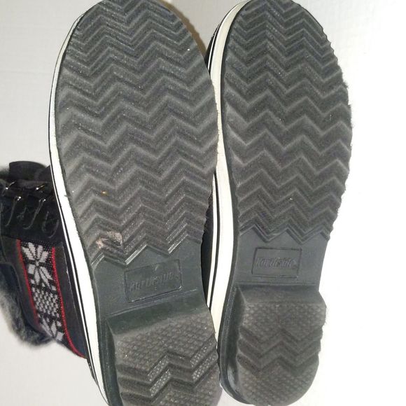 Northside Black Faux Fur Mid Calf Snow Boots Women's Size 8 - Picture 5 of 11